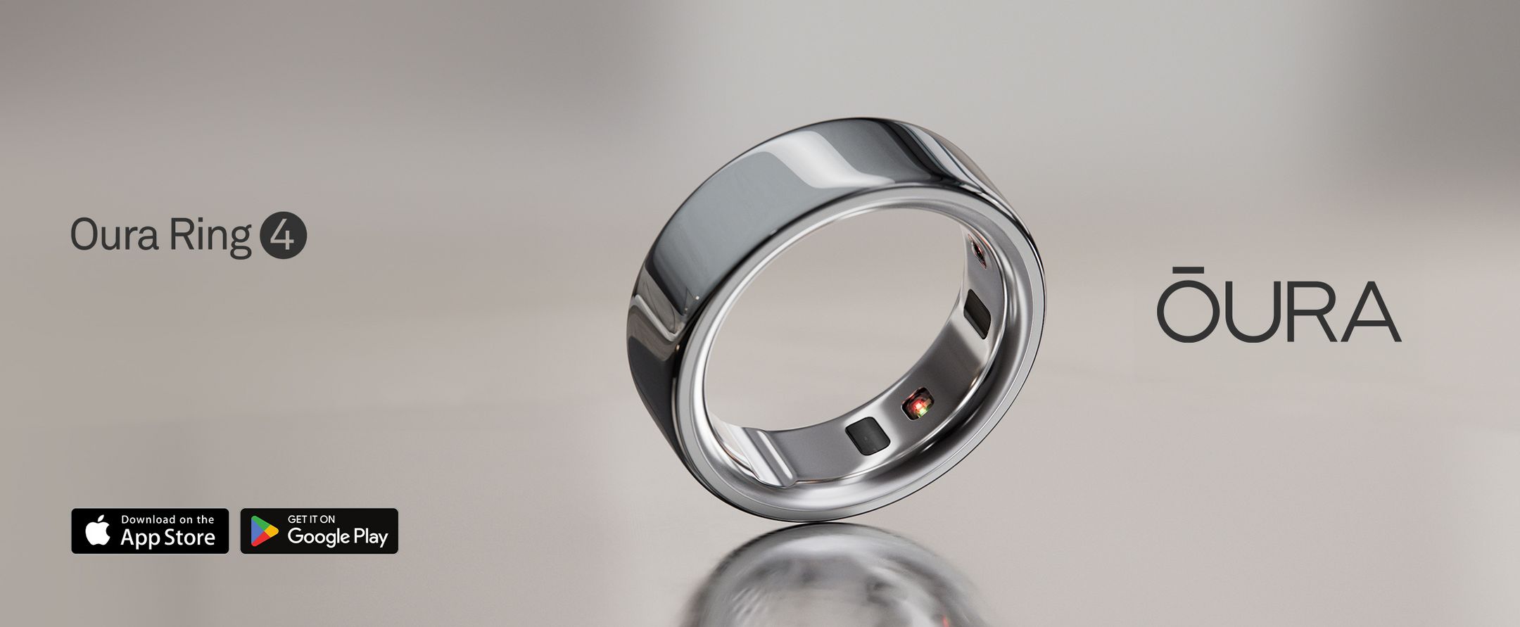 Oura ring 4. Download the app store. Get it in google play