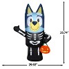 Gemmy Airblown Inflatable Bluey in Skeleton Costume Bluey, 3.5 ft Tall, Multicolored - 3 of 4
