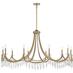Savoy House Kameron 10 - Light Chandelier in  Warm Brass - 1 of 4