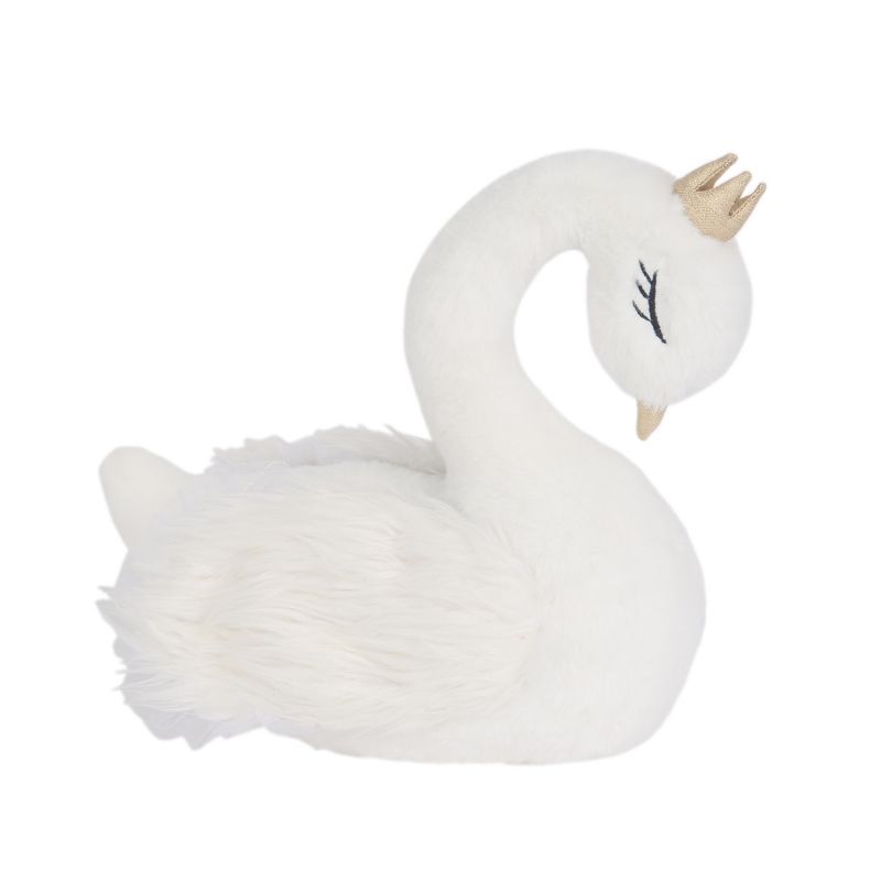 Lambs & Ivy Signature Swan Princess Plush White Stuffed Animal Toy - Princess, 1 of 6