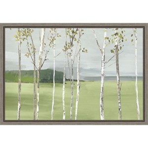 Amanti Art Birch Valley (Trees) by Allison Pearce Canvas Wall Art Print Framed 23 x 16-in. - 1 of 4