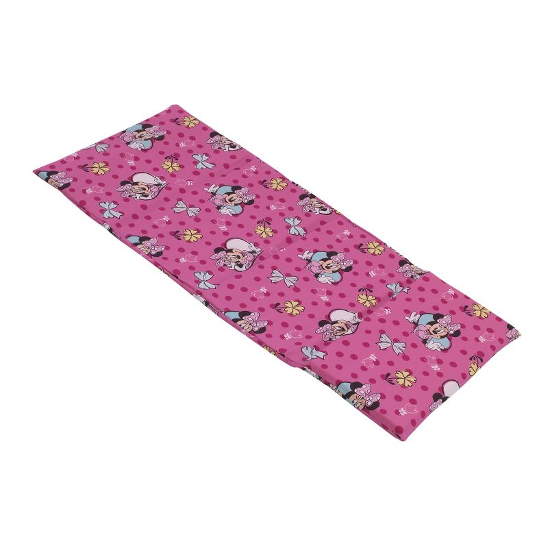 Disney Minnie Mouse Pink and Aqua Preschool Nap Pad Sheet, 1 of 5