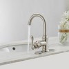 BWE Single Hole Single-Handle High Arc Bathroom Faucet With Swivel Spout - image 4 of 4