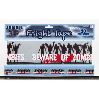 Forum Novelties Beware of Zombies Warning Tape Halloween Party Prop Decoration