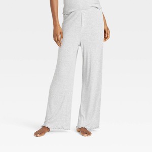 Women's Ribbed Pajama Pants - Colsie™ - 1 of 3