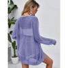 Women Crochet Lightweight Cardigan Cover Up Open Front Long Sleeve Summer Cardigans 2024 - 2 of 4