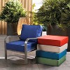ARTPLAN Deep Seat Outdoor Cushion,Set 24"x24"x6" ,18x24" Bench Outdoor Chair Cushions, Polyester Fill Back for Patio Furniture ,Square - 3 of 4