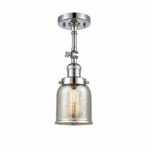Bell - 1 Light Semi-Flush Mount In Industrial Style-13.5 Inches Tall and 5 Inches Wide - 1 of 1
