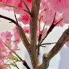 Artificial Cherry Blossom Tree with Pink Blossoms in White Pot, Artificial Tree Made of PVC & Textile Fiber for Indoor & Outdoor - Decoration - 3 of 4