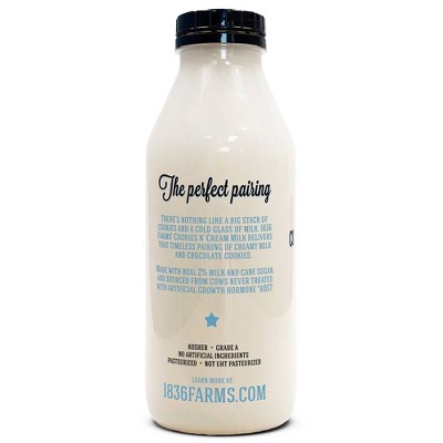 1836 Farms Cookie's & Cream Milk - 32 fl oz