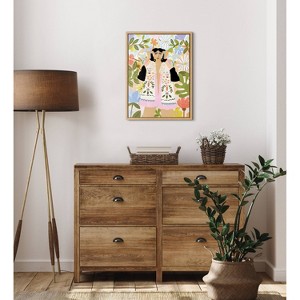 18" x 24" Sylvie Beauty Around Me by Alja Horvat Framed Wall Canvas Natural - Kate & Laurel All Things Decor - 1 of 4