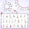 Aoibox Christmas Advent Calendar 2025 24 Set Blue Unicorn Theme DIY Charm Pendant Bracelet Necklace Countdown Gift for Girls - 3 of 4