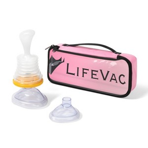 LifeVac Pink Travel Kit - Portable Suction Rescue Device, First Aid Kit for Kids and Adults, Portable Airway Suction Device for Children and Adults - 1 of 4