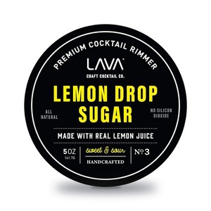 LAVA Premium All Natural Lemon Drop Sugar Cocktail Rimmer made with Organic Cane Sugar 5oz - 1 of 4