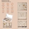 Gulches Elegant 4-Drawer Jewelry Box with Clear Front & Pink Velvet Interior ¨C White Storage Cabinet for Accessories - 4 of 4