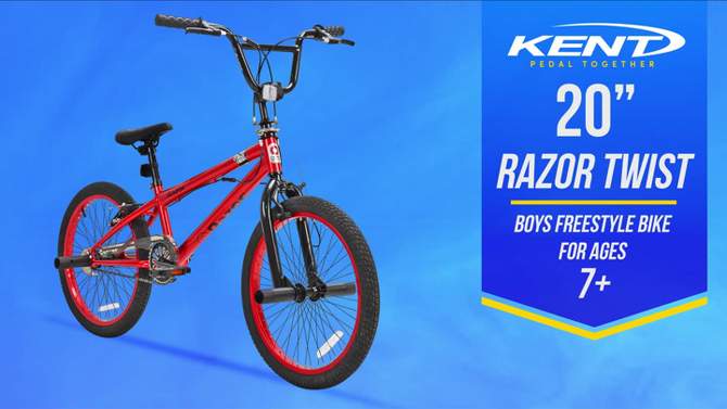 Razor Twist 20&#34; Kids&#39; Freestyle Bike - Red, 2 of 13, play video