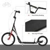 INFURNIC Kick Scooters Youth Scooter with Dual Brakes Adjustable Handlebar and Inflatable Tires, Black, 53.25"*22.75"*34.75" - 2 of 4