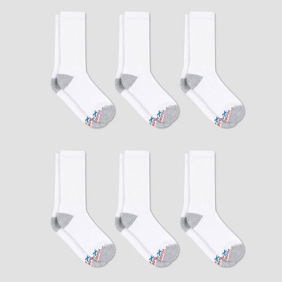 Hanes Premium Men's X-temp Ultra Cushion Crew Socks 6pk : Target