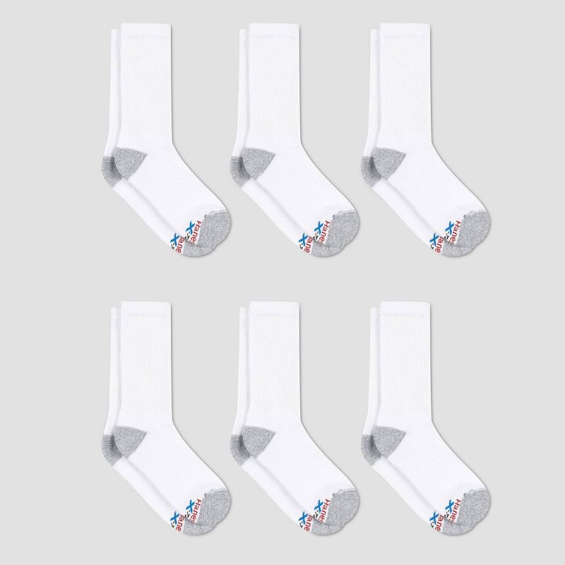 Hanes Premium Men's X-Temp Breathable Crew Socks 6pk, 1 of 6