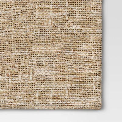 Natural Beige Cotton Rectangular Table Runner