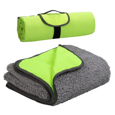 Tirrinia Outdoor - Oriented, Waterproof and Fleece - Lined Foldable Camping Blanket, Ideal for Stadium Use to Keep Warm - Standard Style