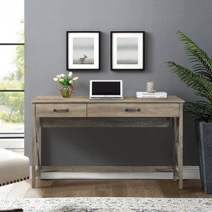 Saint Birch Alaska 47" Writing Desk with Two Drawers - 1 of 4