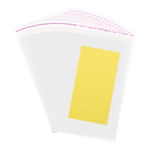 Unique Bargains OPP Rip-resistant Resealable Transparent Vapor-blocking Treat Bag 300 Pcs - 1 of 4
