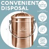 EPICA 1.3 Gallon Countertop Compost Bin | Odorless Stainless Steel Kitchen Composter with Lid & Filters - 3 of 4