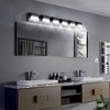 DOMETOUR Modern Bathroom Vanity Lighting 6-Light LED Vanity Lights Over Mirror Bath Wall Lighting - 3 of 4