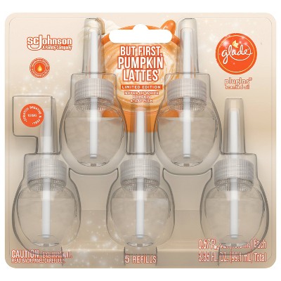 Glade PlugIns Scented Oil Air Freshener Refills Pumpkin Spice Latte - 5ct/3.35oz