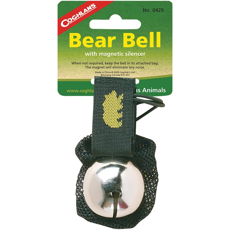 Coghlan's Bear Bell w/ Magnetic Silencer & Carry Strap for Hiking Safety, Silver, 1 of 3