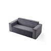3-Seater Corduroy Memory Foam Sofa-in-a-Box with Deep Seat and No Installation Design - 3 of 4