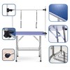 UbMelt Folding Pet Grooming Table with Adjustable Arms,Nooses,Mesh Tray for Medium/Large Dogs,Blue - 4 of 4