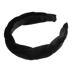 Unique Bargains Women's Thick Braided Velvet Headband Hairband Accessories 1.2 Inch Wide 1 Pc - 1 of 4