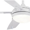 54" Minka Aire Modern Indoor Ceiling Fan with LED Light White Etched Opal Glass for Living Room Kitchen Bedroom Family Dining Home - 3 of 4