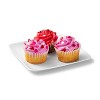 Valentine's Day Chocolate & White Mini Cupcakes - 10oz/12ct - Favorite Day™ - image 2 of 3