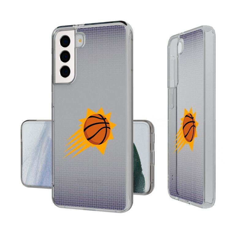 Keyscaper Phoenix Suns Linen Clear Phone Case, 1 of 7