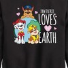 Boys' - Paw Patrol - Loves Earth Graphic Long Sleeve Fleece Sweatshirt - 2 of 4