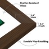 Americanflat 8x10 Picture Frame in Walnut - Displays 5x7 With Mat and 8x10 Without Mat - Composite Wood with Shatter Resistant Glass  and Tabletop - 3 of 4