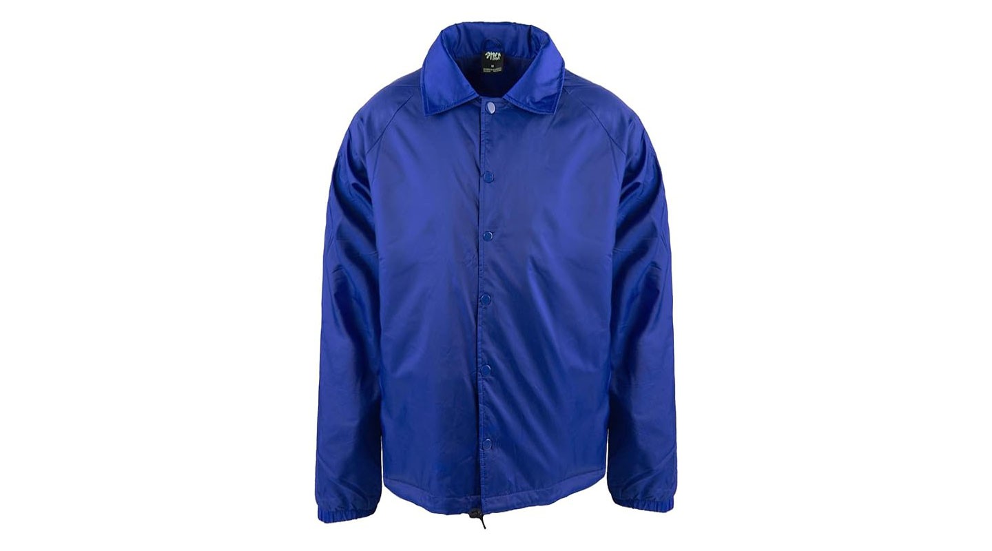 Мужские куртки Shaka Wear Coach Jacket Classic Windbreaker, Water Resistant, Relaxed Fit - Royal Blue - Small — фото 2