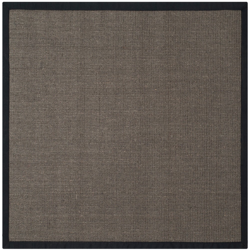 4'x4' Square Klara Solid Loomed Area Rug Charcoal - Safavieh