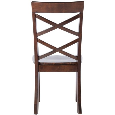 Ainslee Traditional Brown Upholstered Dining Chair Set