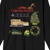 National Lampoon's Christmas Vacation Movie Icons Collage Women's Black Crew Neck Long Sleeve Tee - 2 of 3