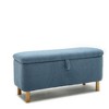 NicBex Storage Ottoman Bench for Bedroom,Storage Bench with Wood Legs,Ottoman for Living Room, Bedroom, Entryway - 2 of 4