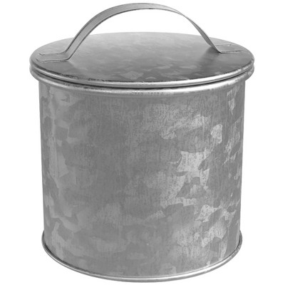 Amici Home Newport Collection Galvanized Metal Storage Canister, Food Safe