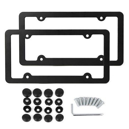 2 Pack License Plate Covers,License Plate Frames with Screw Caps,Licence  Plate Protector (Smoked Bubble), Frames -  Canada