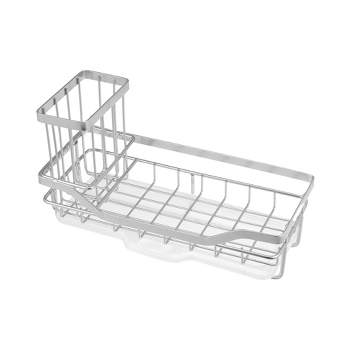 Unique Bargains Kitchen Storage Stainless Steel Sink Caddy