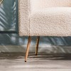 Nordlys Metal and Velvet Lounge Chair Modern Design Style Upholstery Living Room - 2 of 4