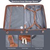 Vynxaria 5-Piece Dark Grey PP Hardshell Luggage Set 20/24/28" Suitcases Travel Bag Toiletry Pouch TSA Lock - 4 of 4