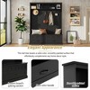 Whisen Elegant Style 3-in-1 Hall Tree with 5 Hooks, Lift Top Storage Bench and 2 Drawers - 3 of 4